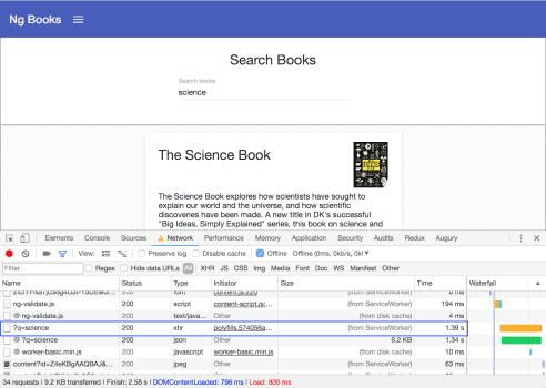 Creating Progressive Web Apps Using Angular: Data is being received by the server Creating Progressive Web Apps Using Angular: Data is being received by the server